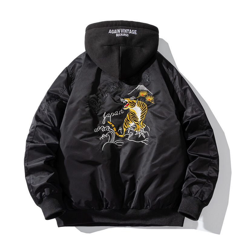 Varsity Jacket Autumn Winter Coat Men'S Jacket Cotton-Padded Jacket