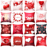 Valentine's Day Pillow Covers 4 Piece Random Styles Together, Home Festival Sofa Cushion Cushion Cover