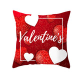 Valentine's Day Pillow Covers 4 Piece Random Styles Together, Home Festival Sofa Cushion Cushion Cover
