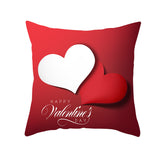 Valentine's Day Pillow Covers 4 Piece Random Styles Together, Home Festival Sofa Cushion Cushion Cover
