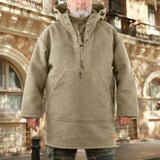 Men Sweats Man Fall Outfits Autumn and Winter Loose Woolen Top Mid-Length Casual Sweater Men