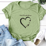 Valentine's Day T Shirts Couples Letters Couple Print Valentine's Day Women's T-shirt