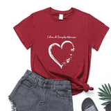 Valentine's Day T Shirts Couples Letters Couple Print Valentine's Day Women's T-shirt