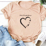Valentine's Day T Shirts Couples Letters Couple Print Valentine's Day Women's T-shirt
