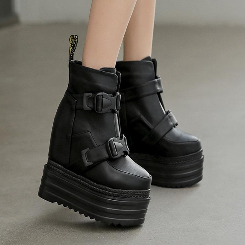 Platform Heels for Women Fleece Thickened Dr. Martens Boots