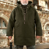 Men Sweats Man Fall Outfits Autumn and Winter Loose Woolen Top Mid-Length Casual Sweater Men