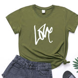 Valentine's Day T Shirts Couples Printed Women's T-shirt Fashion Short Sleeve