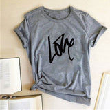 Valentine's Day T Shirts Couples Printed Women's T-shirt Fashion Short Sleeve