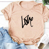 Valentine's Day T Shirts Couples Printed Women's T-shirt Fashion Short Sleeve