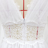 Lady Gaga Dress Lace Gauzy Gown Wedding Dress