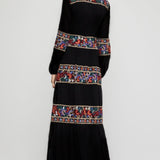 Beth Dutton Bohemian Dress Winter Autumn Maxi Dresses Spring and Autumn Vintage Embroidery