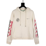 Off White Hoodie With Arrow Print Sweater Printed Large Size Loose Hoodie Casual And Comfortable Men'S Clothing Owt