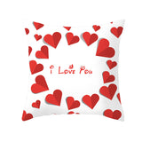 Valentine's Day Pillow Covers 4 Piece Random Styles Together, Home Festival Sofa Cushion Cushion Cover