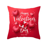 Valentine's Day Pillow Covers 4 Piece Random Styles Together, Home Festival Sofa Cushion Cushion Cover
