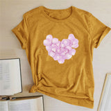 Valentine 'S Day T Shirts Couples Love Pattern Printed Women 'S T-shirt