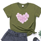 Valentine 'S Day T Shirts Couples Love Pattern Printed Women 'S T-shirt