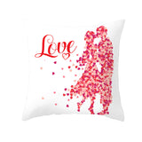 Valentine's Day Pillow Covers 4 Piece Random Styles Together, Home Festival Sofa Cushion Cushion Cover