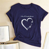 Valentine's Day T Shirts Couples Letters Couple Print Valentine's Day Women's T-shirt