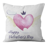 Valentine 'S Day Pillow Covers 4 Piece Random Styles Together, Purple Love Pillow Cover Home Pillow Cushion Cover