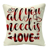 Valentine's Day Pillow Covers 4 Piece Random Styles Together, Home Sofa Cushion Cushion Cover