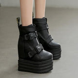 Platform Heels for Women Fleece Thickened Dr. Martens Boots