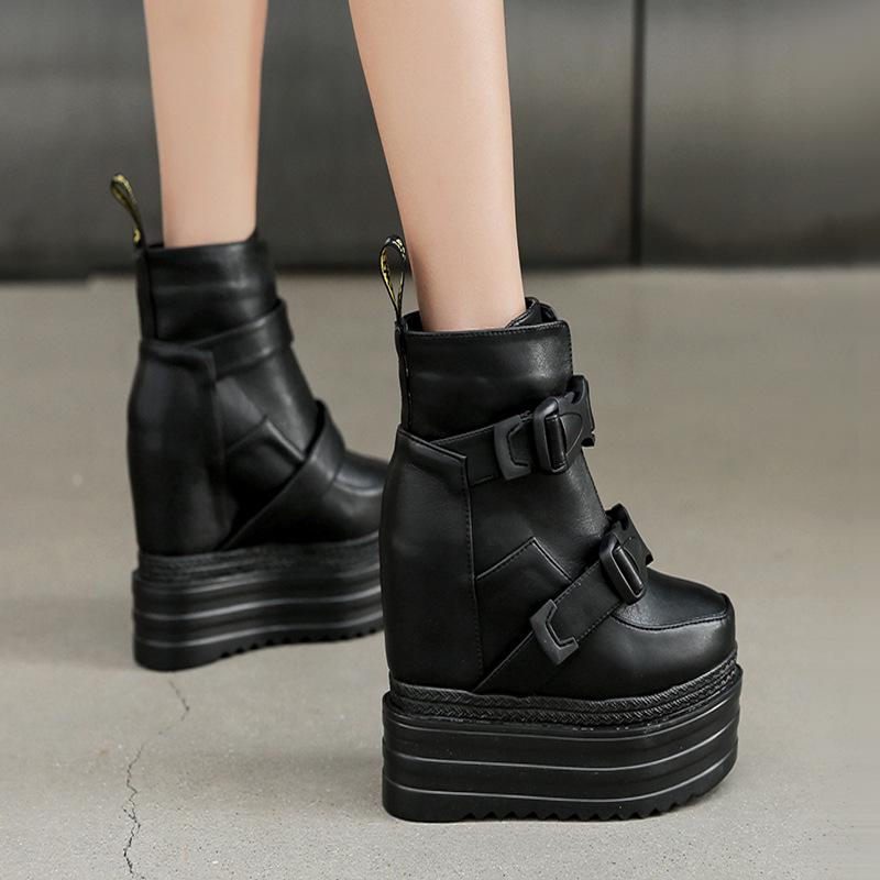 Platform Heels for Women Fleece Thickened Dr. Martens Boots