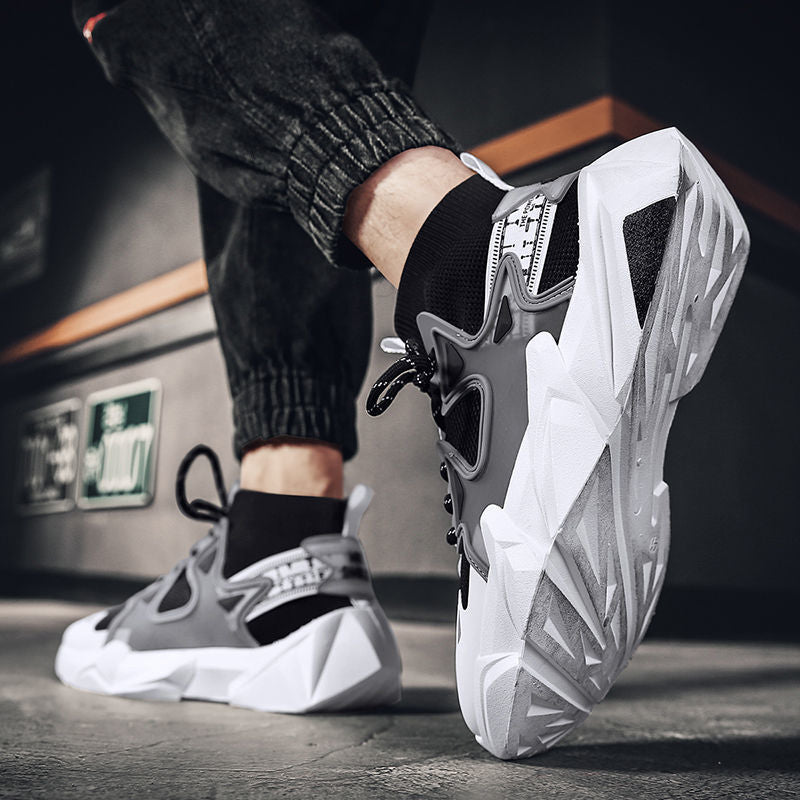 Men Sneakers Men Walking Shoes For Jogging Breathable Lightweight Shoes Summer Trendy Casual Running Clunky Sneakers