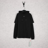 Off White Hoodie With Arrow Print Arrow Men'S And Women'S Cotton Sweater Coat Top Men'S Clothing Owt