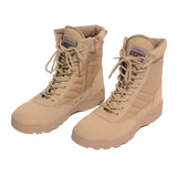 Hiking Shoes Mountaineering Tactical Shoes Combat Boots Khaki High-Top Outdoor Desert Combat Boots