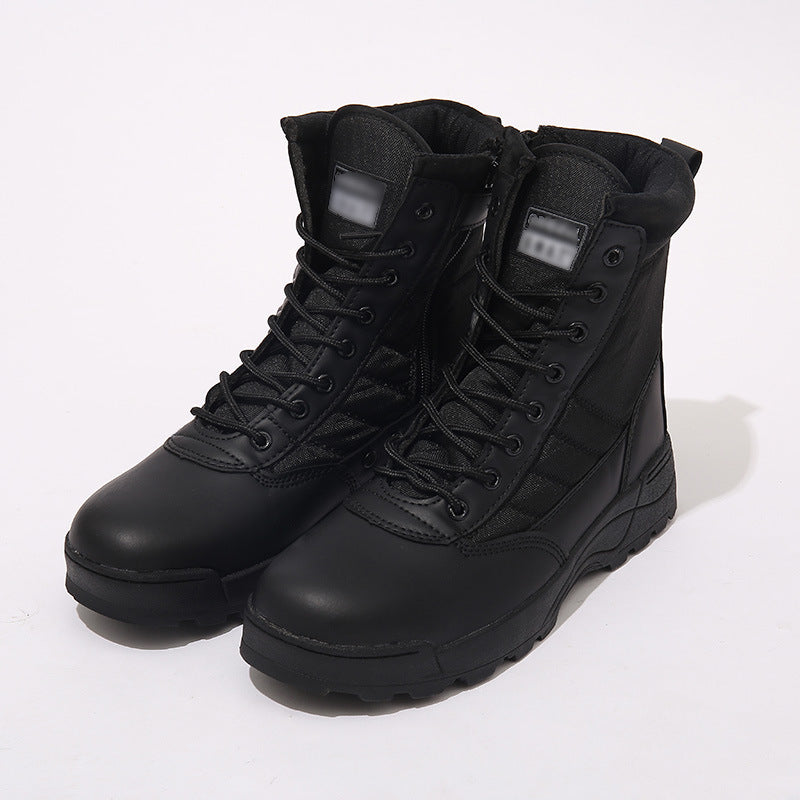 Hiking Shoes Mountaineering Tactical Shoes Combat Boots Khaki High-Top Outdoor Desert Combat Boots