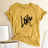 Valentine's Day T Shirts Couples Printed Women's T-shirt Fashion Short Sleeve