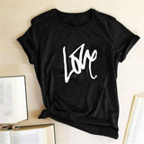 Valentine's Day T Shirts Couples Printed Women's T-shirt Fashion Short Sleeve