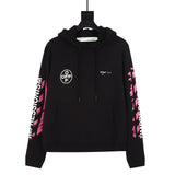 Off White Hoodie With Arrow Print Sweater Printed Large Size Loose Hoodie Casual And Comfortable Men'S Clothing Owt