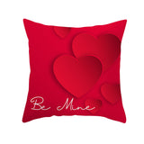 Valentine's Day Pillow Covers 4 Piece Random Styles Together, Home Festival Sofa Cushion Cushion Cover