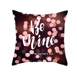 Valentine's Day Pillow Covers 4 Piece Random Styles Together, Home Festival Sofa Cushion Cushion Cover