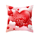 Valentine's Day Pillow Covers 4 Piece Random Styles Together, Home Festival Sofa Cushion Cushion Cover