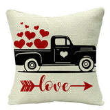 Valentine's Day Pillow Covers 4 Piece Random Styles Together, Home Sofa Cushion Cushion Cover