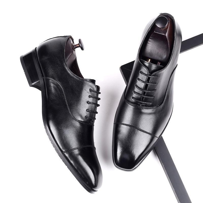 Men's Dress Shoes Classic Leather Oxfords Casual Cushioned Loafer Man Dress shoes business leather shoes