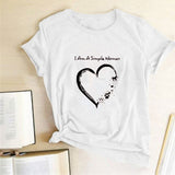 Valentine's Day T Shirts Couples Letters Couple Print Valentine's Day Women's T-shirt