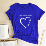 Valentine's Day T Shirts Couples Letters Couple Print Valentine's Day Women's T-shirt
