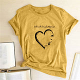 Valentine's Day T Shirts Couples Letters Couple Print Valentine's Day Women's T-shirt