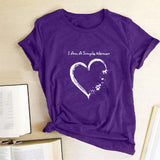 Valentine's Day T Shirts Couples Letters Couple Print Valentine's Day Women's T-shirt
