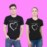 Valentine's Day T Shirts Couples Letters Couple Print Valentine's Day Women's T-shirt