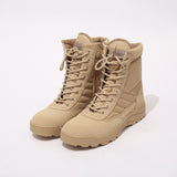 Hiking Shoes Mountaineering Tactical Shoes Combat Boots Khaki High-Top Outdoor Desert Combat Boots