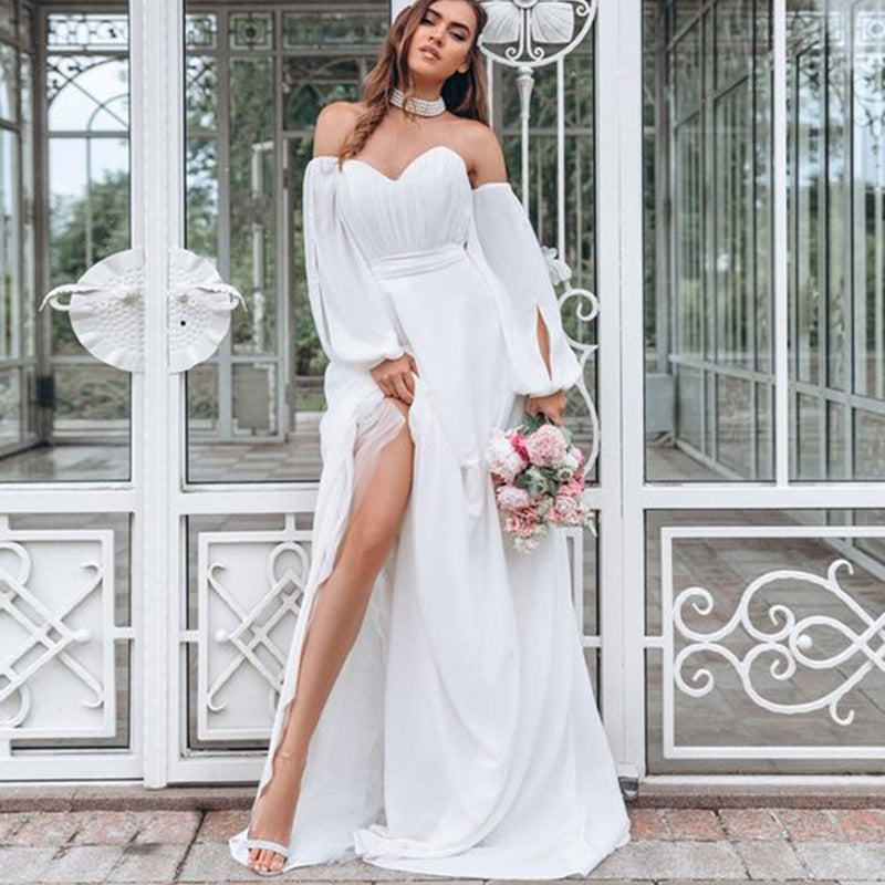 Long Homecoming Dresses Autumn and Winter Banquet Dress Women's Dress