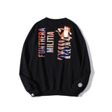 Bathing Ape Sweatshirts Shark Head Tiger Head Printed Pullover Sweatshirt round Neck Bottoming Shirt