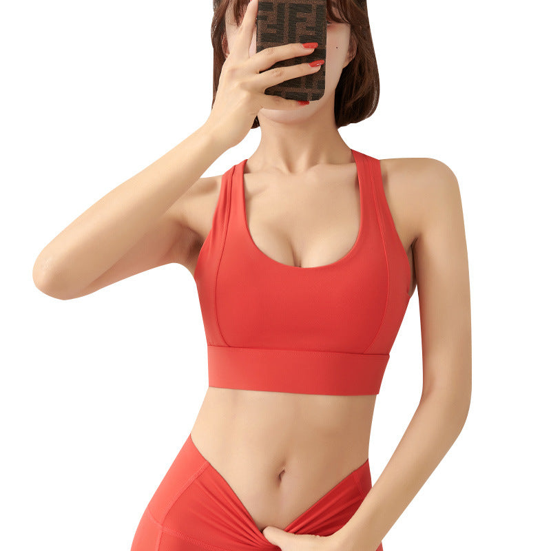 Underwear for Sweating Shockproof Push-up Running Sports Cross Beauty Back