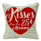 Valentine's Day Pillow Covers 4 Piece Random Styles Together, Home Sofa Cushion Cushion Cover