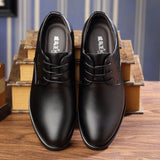 Men's Dress Shoes Classic Leather Oxfords Casual Cushioned Loafer Men's Business Formal Inner Height Increasing Leather Shoes Men's Shoes Leather Shoes