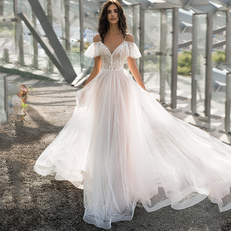 Long Homecoming Dresses Spring New plus Size Wedding Dress Slim Fit